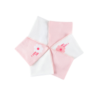 hello mika 米卡 (6条装)婴儿毛巾洗脸巾宝宝方巾口水巾