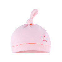 hello mika 米卡 0-6个月婴儿纯棉揪揪帽 宝宝春秋外出帽子 新生儿帽子