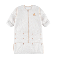 hello mika 米卡 0-3个月婴儿睡袋 宝宝纯棉睡袋 新生儿提花夹棉睡袋