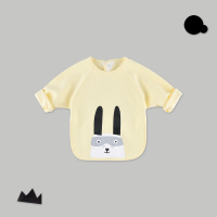 宝贝心语婴幼儿纯棉吃饭罩衣反穿衣婴儿围兜