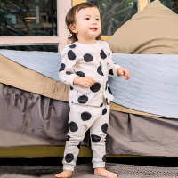 angeeb宝贝心语婴幼儿套装家居服 前开长袖裤子两件套