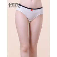 都市丽人旗下自在时光纯棉内裤女棉质少女低腰蝴蝶结三角裤RK8F67