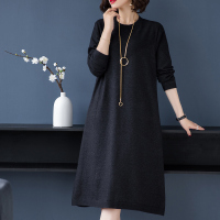 春季长款韩版针织衫打底衫连衣裙