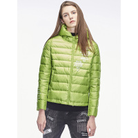 sdeer 圣迪奥简约英文字母后背创意造型设计连帽羽绒服S18482485