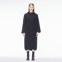 sdeer圣迪奥新款帽字母刺绣包边连帽风衣外套女S18381830