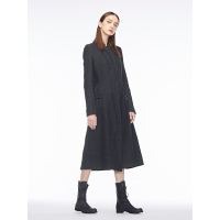 sdeer圣迪奥2019春装新款袖口开衩后背收褶立领浪摆风衣