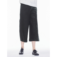 sdeer圣迪奥2019春装新款简约休闲撞色印胶阔腿裤长裤女