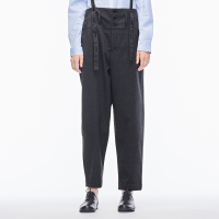 sdeer圣迪奥2019春装学院风古典单排扣帅气潮背带长裤女