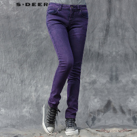sdeer圣迪奥迷离视觉的简约修身牛仔裤
