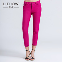 LIEDOW/蕾朵春装新款女装 淑女气质百搭欧美风休闲长裤直筒裤子
