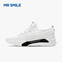 微笑先生潮鞋新款透气韩版潮流百搭白鞋跑步运动休闲板鞋