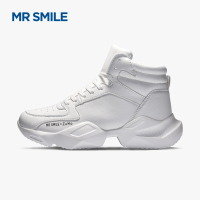 微笑先生冬季高帮鞋男鞋韩版潮流百搭潮鞋休闲跑步运动保暖增高鞋