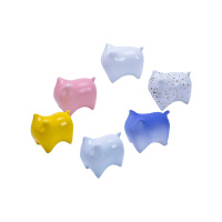 景德镇陶瓷摆件小件可爱手工制作景德镇瓷器猫咪家居小摆件现代简约单个（拍下颜色备注）