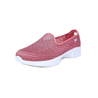 Skechers斯凯奇女鞋透气镂空网面健步鞋 一脚套懒人休闲鞋14931
