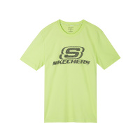 Skechers斯凯奇男装圆领短袖T恤 字母简约休闲 SDAMS18B006-A02