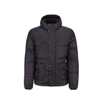 skechers斯凯奇男装加厚羽绒外套 罗纹连帽羽绒服 SAMW17133