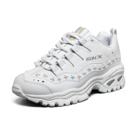 Skechers斯凯奇ENERGY厚底老爹鞋星星铆钉女子小白鞋149084-WSL