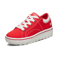 Skechers斯凯奇女鞋新品CLEATS复古板鞋帆布鞋小白鞋休闲鞋74100