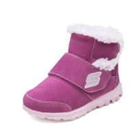 Skechers斯凯奇冬季男女童鞋保暖防滑雪地靴短靴996237N