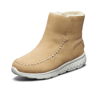 Skechers斯凯奇女童鞋冬款加绒加厚皮靴雪地靴反毛皮绒里保暖筒靴664105L