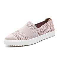 Skechers斯凯奇镂空透气女鞋一脚蹬网面平底低帮舒适休闲鞋68750