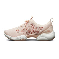 skechers斯凯奇女鞋轻质网布绣花运动鞋刺绣健步休闲鞋66666175