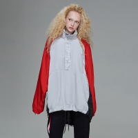 vetements棉衣女棉服外套中长款斗篷套头