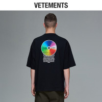 vetements短袖T恤男纯棉潮流衣服白色体恤上衣打底衫宽松经典款CD光盘