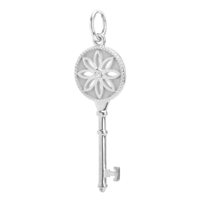 蒂芙尼 Tiffany & Co. KEYS系列银色雏菊钥匙吊坠 26887712