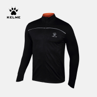 KELME卡尔美 秋季新款男式运动夹克针织透气跑步外套长袖开衫薄款