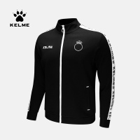 KELME 卡尔美男装运动外套复古时尚舒适针织休闲服拉链开衫卫衣