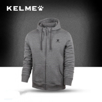 KELME/卡尔美 运动卫衣夹克连帽开衫训练防风外套