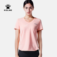 卡尔美/KELME 夏季健身服跑步速干透气短袖瑜伽服健身房运动T恤女