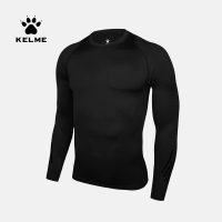 KELME卡尔美 男紧身衣运动T恤长袖跑步健身服透气速干训练打底薄