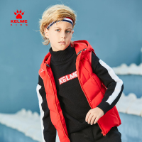 kelme（kids）秋冬儿童厚实羽绒马甲背心宝宝男童外套中大童坎肩