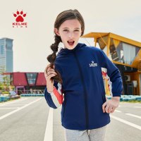 kelme（kids）女童风衣儿童外套中长款春季2020新款春装女孩童装