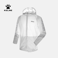 KELME/卡尔美 梭织连帽运动外套男士轻便耐磨纯色 跑步休闲风衣