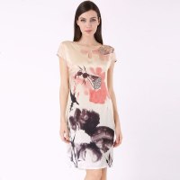 美帜女款桑蚕丝宽松睡袍真丝睡衣 可外穿