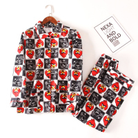 美帜女款纯棉印花家居服睡衣套装