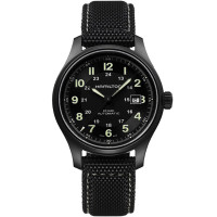 汉米尔顿（Hamilton）瑞士手表 卡其系列自动 机械男表 黑盘尼龙表带 H70575733