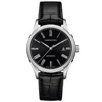 汉米尔顿(Hamilton)瑞士手表 永恒经典勇者系列自动机械男表 黑盘皮带 H39515734