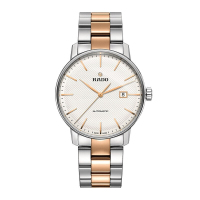 雷达(RADO)瑞士手表 晶璨系列自动机械男表 38mm白盘间金钢带 R22876022