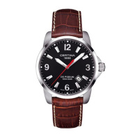 雪铁纳(CERTINA)瑞士手表 QUARTZ系列石英机芯男士腕表 40mm黑盘 C001.610.16.057.00