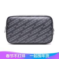 EMPORIO ARMANI EA 阿玛尼 男士PVC配皮手拿包 Y4R180 YLO7E