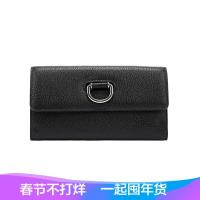 Burberry 博柏利 女款皮质D型长款钱包钱夹