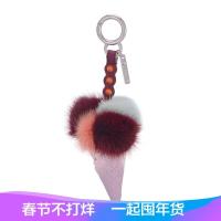 Fendi 女士粉色多色拼色毛皮冰淇淋时尚挂饰 7AR631 A13U F110I