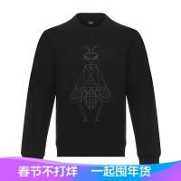 Fendi 男士粘胶纤维圆领长袖卫衣运动衫 FY0812 A3LV