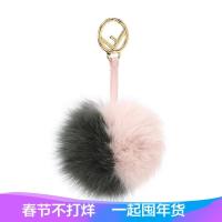 Fendi 女士POM-POM系列毛皮钥匙扣挂饰 7AR259 5AC F13YA