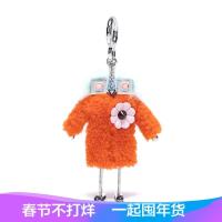 Fendi 女士橙色皮毛钥匙扣挂饰吊饰 7AR626 A0ZY F04CP