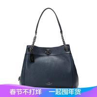 Coach 蔻驰 女士TURNLOCK系列粒面牛皮手提单肩包 36855